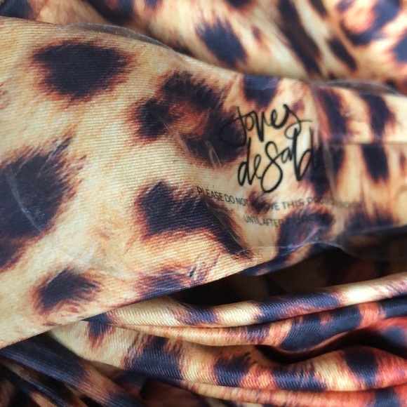 Joues De Sable Sally Leopard One Piece Swimsuit NWOT - Picture 5 of 7